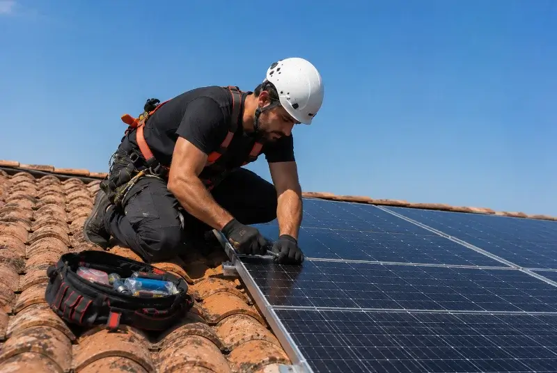 Maintenance et monitoring de panneaux solaires à Mont