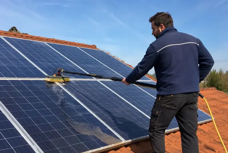 Nettoyage et entretien de panneaux solaires à Mont